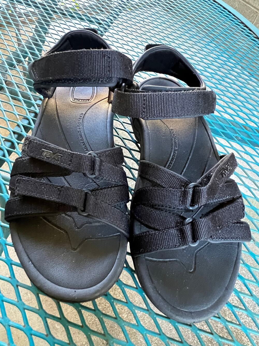 TEVA Women's Tirra Sport Hiking Sandals Black/Black 4266 ~ Size 6